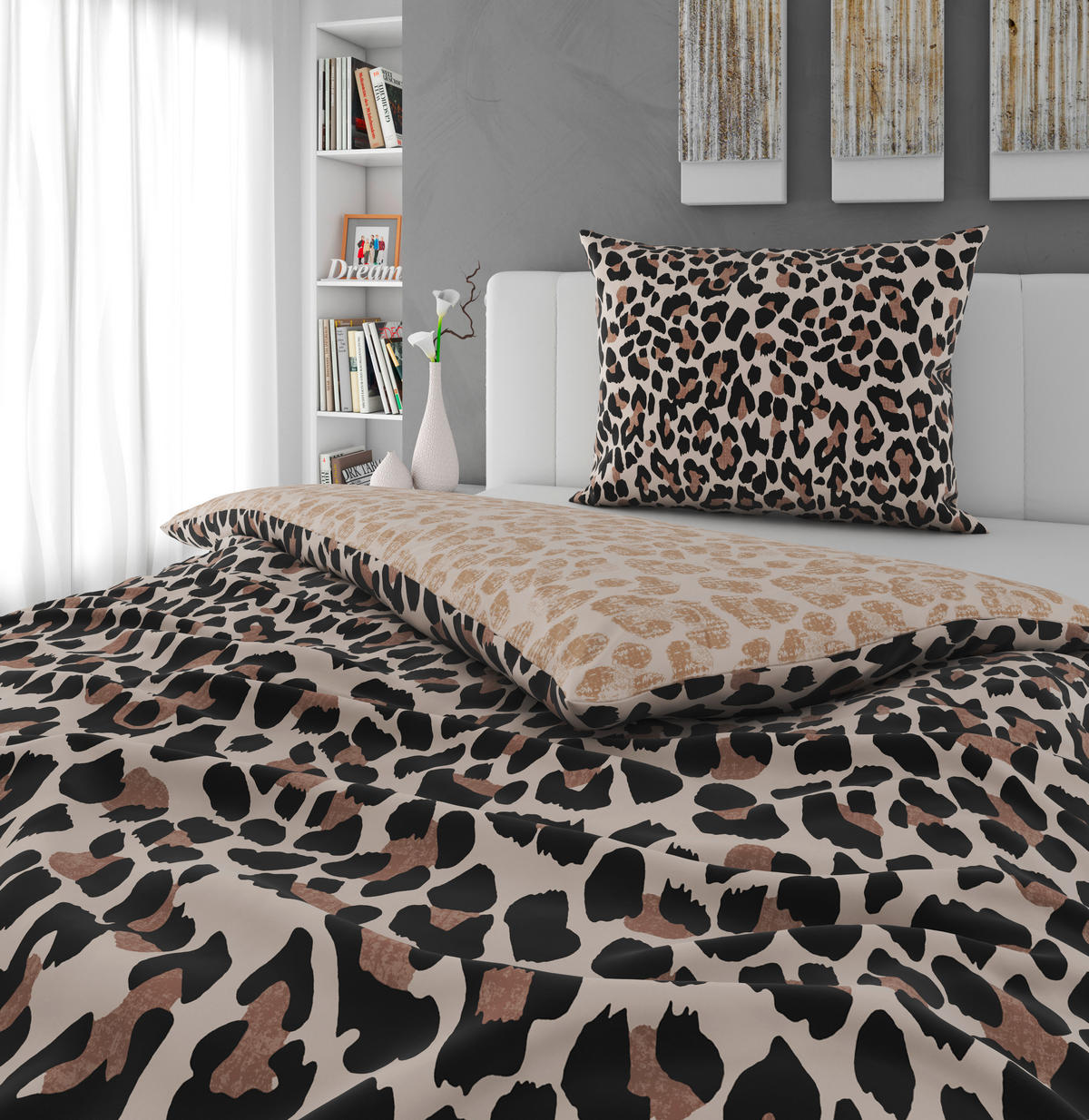 WENDEBETTWÄSCHE Jersey 140/200 cm  - Textil (140/200cm) - Novel