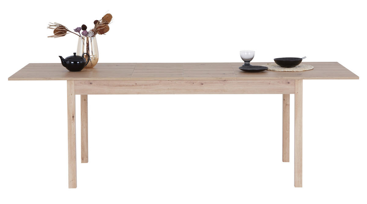 ESSTISCH Eiche Artisan rechteckig  ausziehbar  - Eiche Artisan, KONVENTIONELL, Holzwerkstoff (160-230/80/76cm) - home24