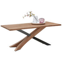 ESSTISCH in Holz, Metall 190/95/76 cm   - Eichefarben/Anthrazit, Natur, Holz/Metall (190/95/76cm) - Valnatura