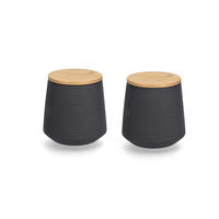 VORRATSDOSENSET  - Schwarz, Basics, Keramik (11/11,4cm) - Zeller Present