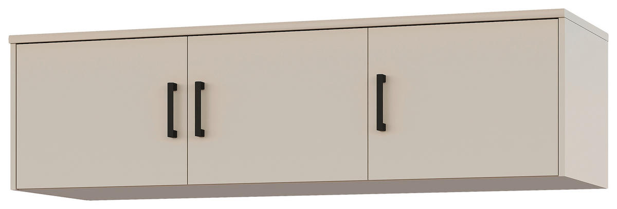 SZEKRÉNYRÁTÉT  - kasmírszínű/fekete, Basics, faalapú anyag/fém (157/43/54cm) - Xora