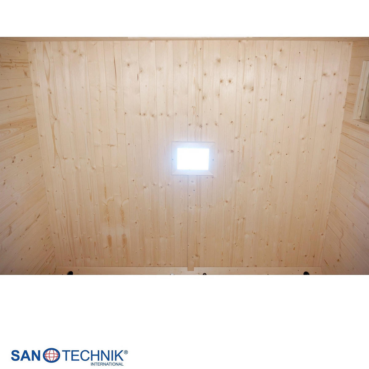 INFRAROTKABINE für 4-6 Personen Lahti  - Fichtefarben, KONVENTIONELL, Holz (198/181,5/202,2cm) - Sanotechnik