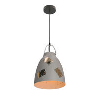 PENDELLEUCHTE 25/25/135 cm  - Goldfarben/Grau, Design, Metall (25/25/135cm)