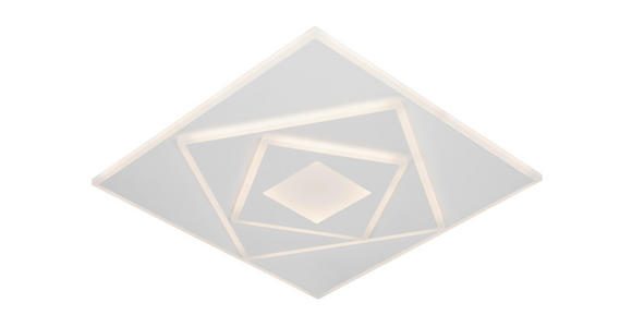 LED-DECKENLEUCHTE 47,7/47,7/6 cm - Weiß, Basics, Kunststoff/Metall (47,7/47,7/6cm) - Novel