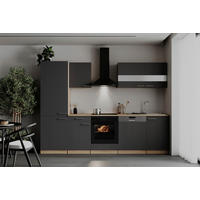 MODULKÖK 280 cm   i grå  - stålfärgad/grå, Basics, metall/trämaterial (280cm) - Respekta