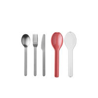 EVŐESZKÖZKÉSZLET 3 részes  ELLIPSE  - mályva/ezüstszínű, Konventionell, műanyag/fém (19,5/5,1/2,3cm) - Mepal