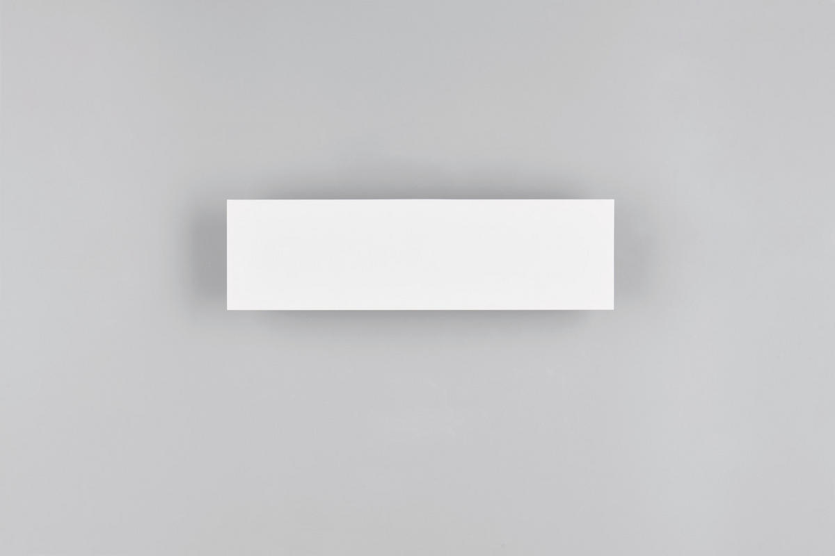 LED-WANDLEUCHTE - Weiss, Design, Kunststoff/Metall (28/8/4,5cm) - Novel