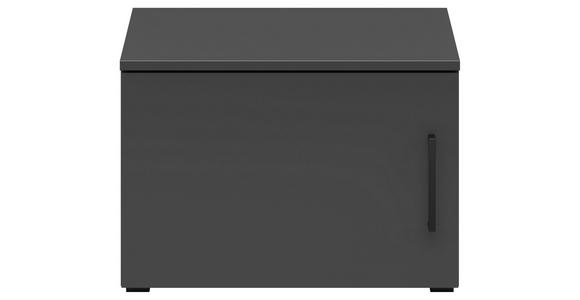 AUFSATZSCHRANK 50/35/40 cm - Schwarz/Graphitfarben, MODERN, Holzwerkstoff/Kunststoff (50/35/40cm) - Carryhome