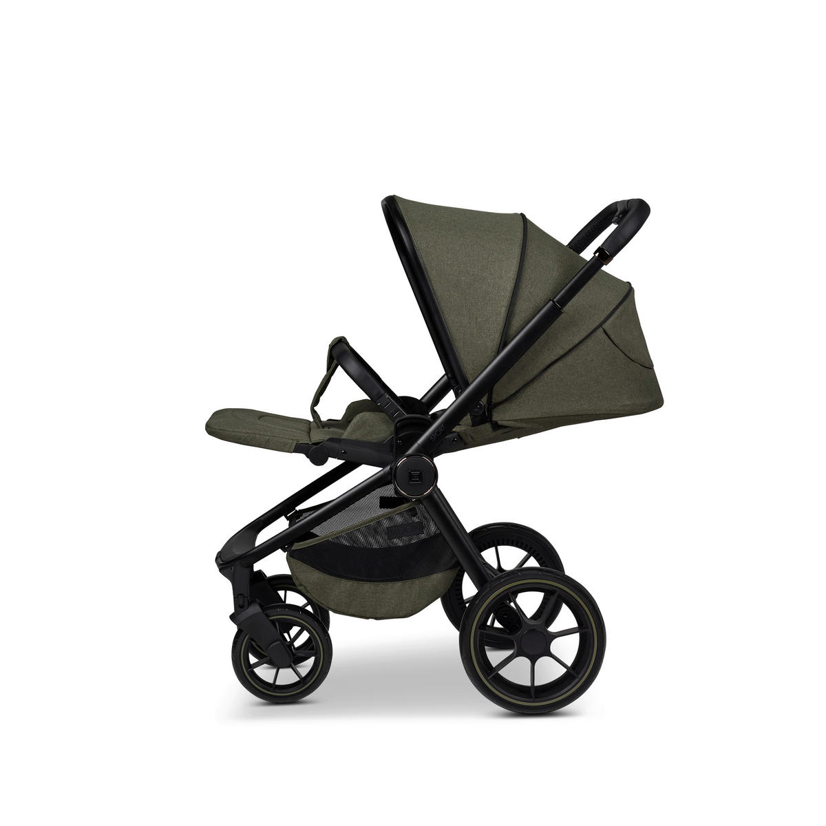 KIŠOBRAN KOLICA  Sport  - maslinasto zelena/crna, Basics, tekstil (95/57/105cm) - Moon