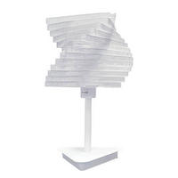 STOLNÍ LAMPA, E27, 25/40 cm  - bílá, Design, kov (25/40cm)