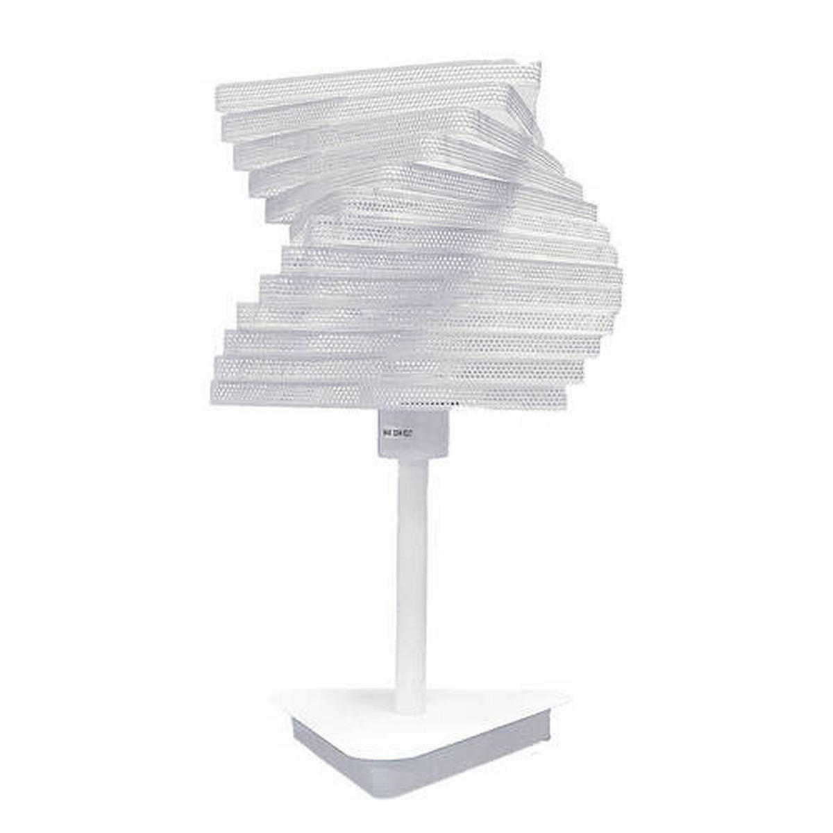 STOLNÍ LAMPA, E27, 25/40 cm  - bílá, Design, kov (25/40cm)