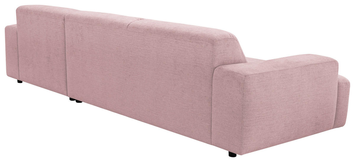 ECKSOFA Dunkelgrün Chenille Rücken echt  - Dunkelgrün/Schwarz, MODERN, Kunststoff/Textil (296/185cm) - Hom`in