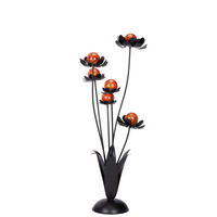 FLOARE DECORATIVĂ - portocaliu/negru, Basics, sticlă/metal (42/109/32cm) - Ambia Home