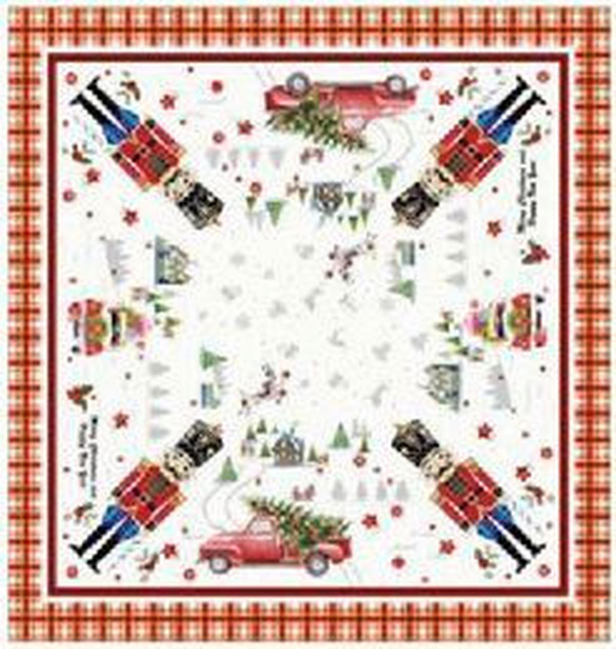 ASZTALTERÍTŐ   - bordó, Basics, textil (90/90cm)