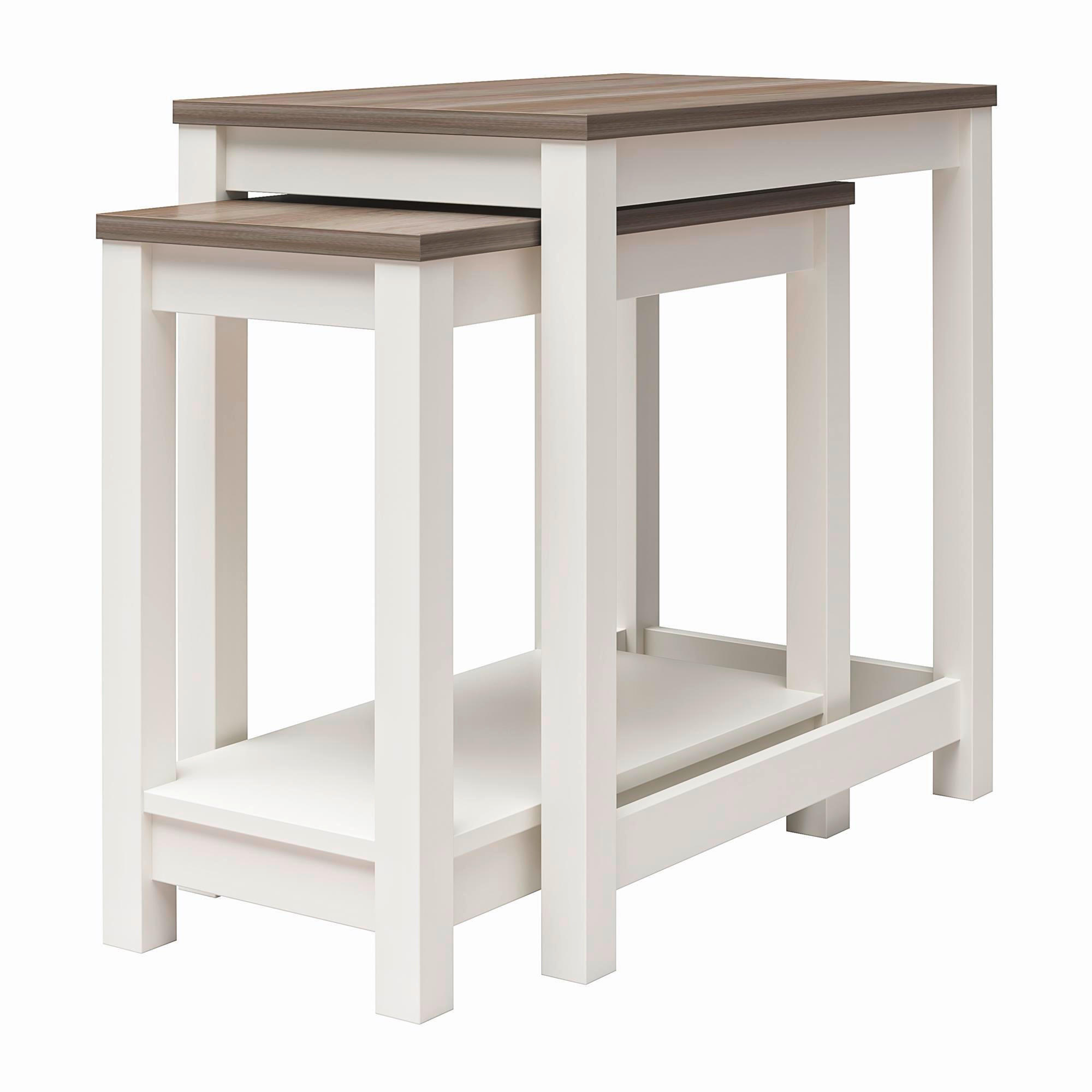 NACHTTISCH 38/60/61 cm  - Eichefarben/Weiß, Design, Holzwerkstoff (38/60/61cm) - MID.YOU