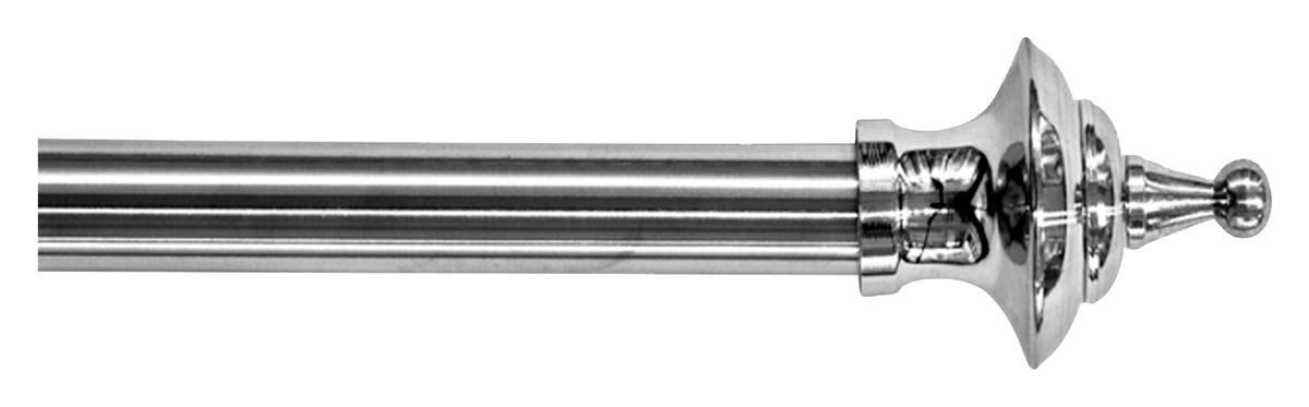 GARDINSTÅNGSET 120-210 cm  - aluminiumfärg, Basics, metall (120-210cm)