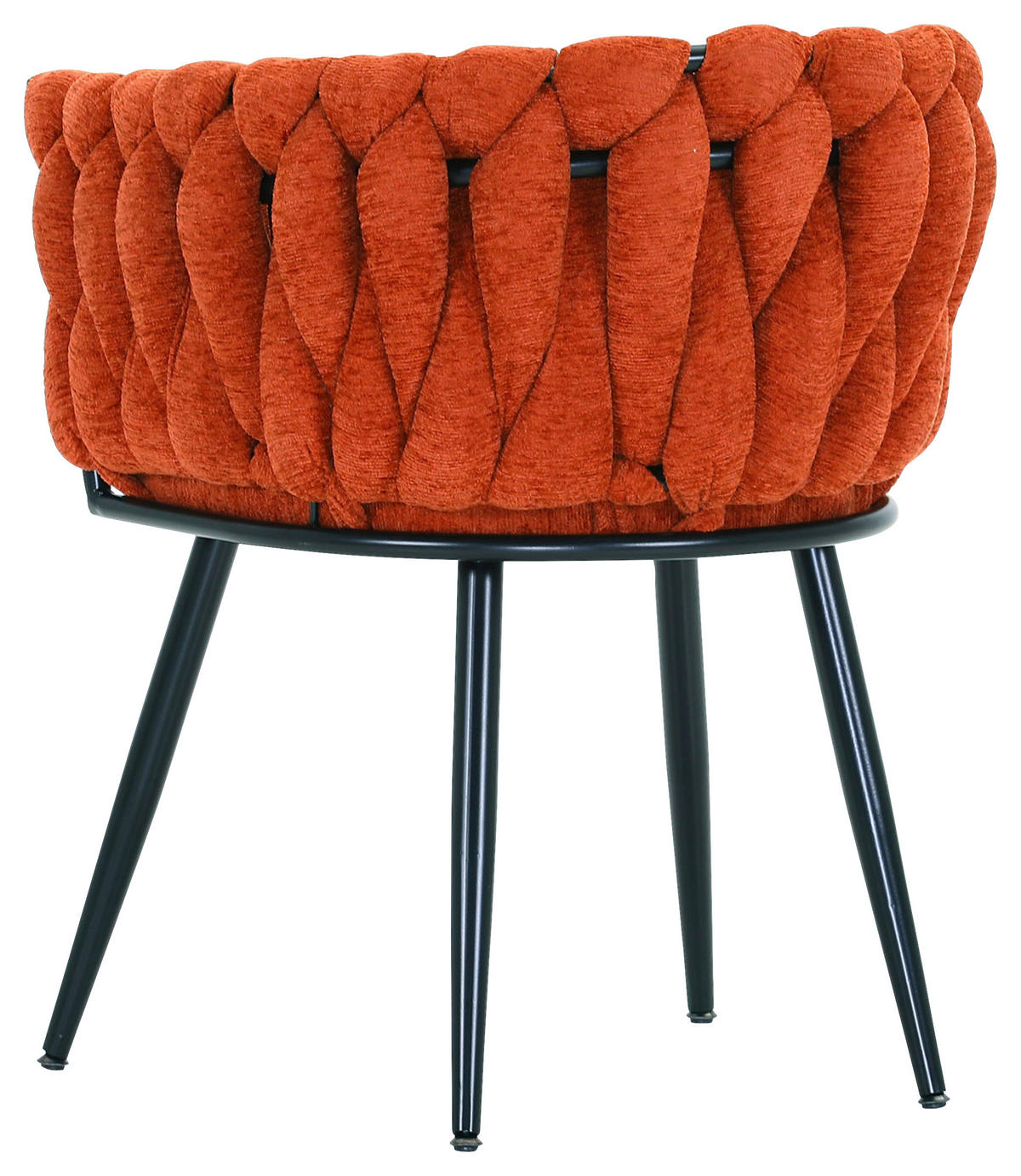 ARMLEHNSTUHL  in Chenille  - Rostfarben/Schwarz, Design, Textil/Metall (60/78/55cm) - Landscape
