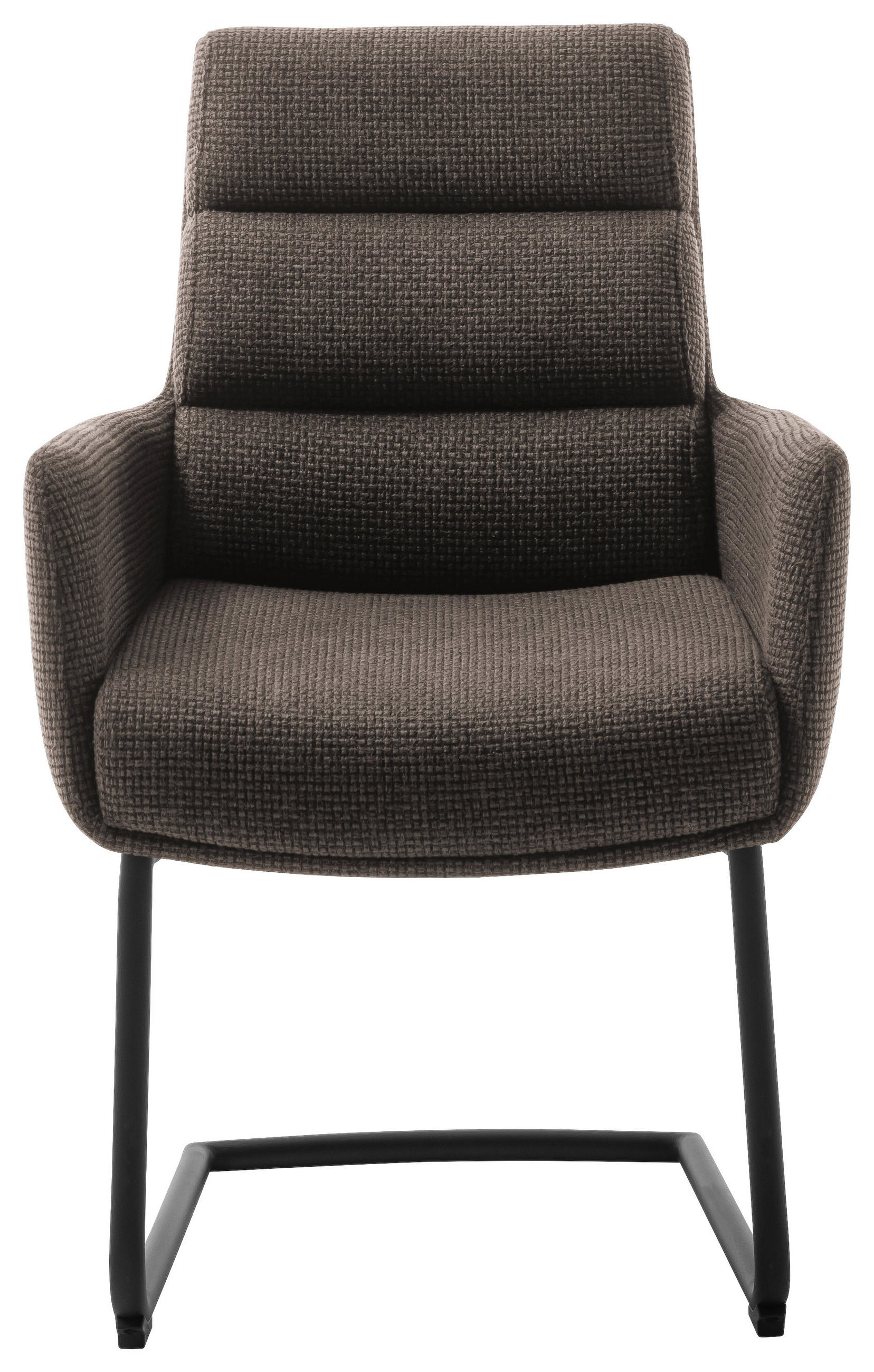 Thumbnail - Dieter Knoll Armlehnstuhl, Schwarz, Cappuccino, Metall, Textil, C-Form, 61x90x64 cm, Stoffauswahl, Typenauswahl, Gestell...