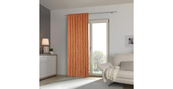 FERTIGVORHANG blickdicht - Terracotta, Basics, Textil (135/245cm) - Esposa