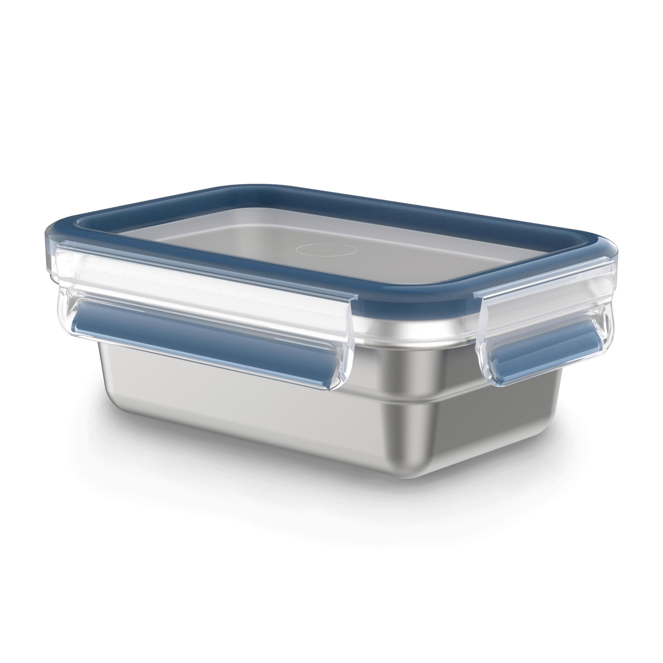 FRISCHHALTEDOSE CLIK & CLOSE STAINLESS STEEL 0,5 L  - Edelstahlfarben/Transparent, Basics, Kunststoff/Metall (17,0/12,0cm) - Emsa