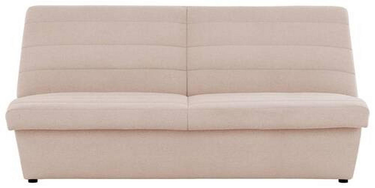 2-SITZER-SOFA in Webstoff Creme  - Creme/Schwarz, Design, Kunststoff/Textil (185/92/103cm) - LOOKS by W.Joop