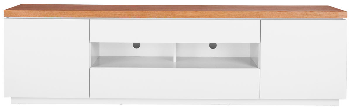 LOWBOARD  in 200/56/40 cm  - Eichefarben/Weiß, MODERN, Holz/Holzwerkstoff (200/56/40cm) - Carryhome