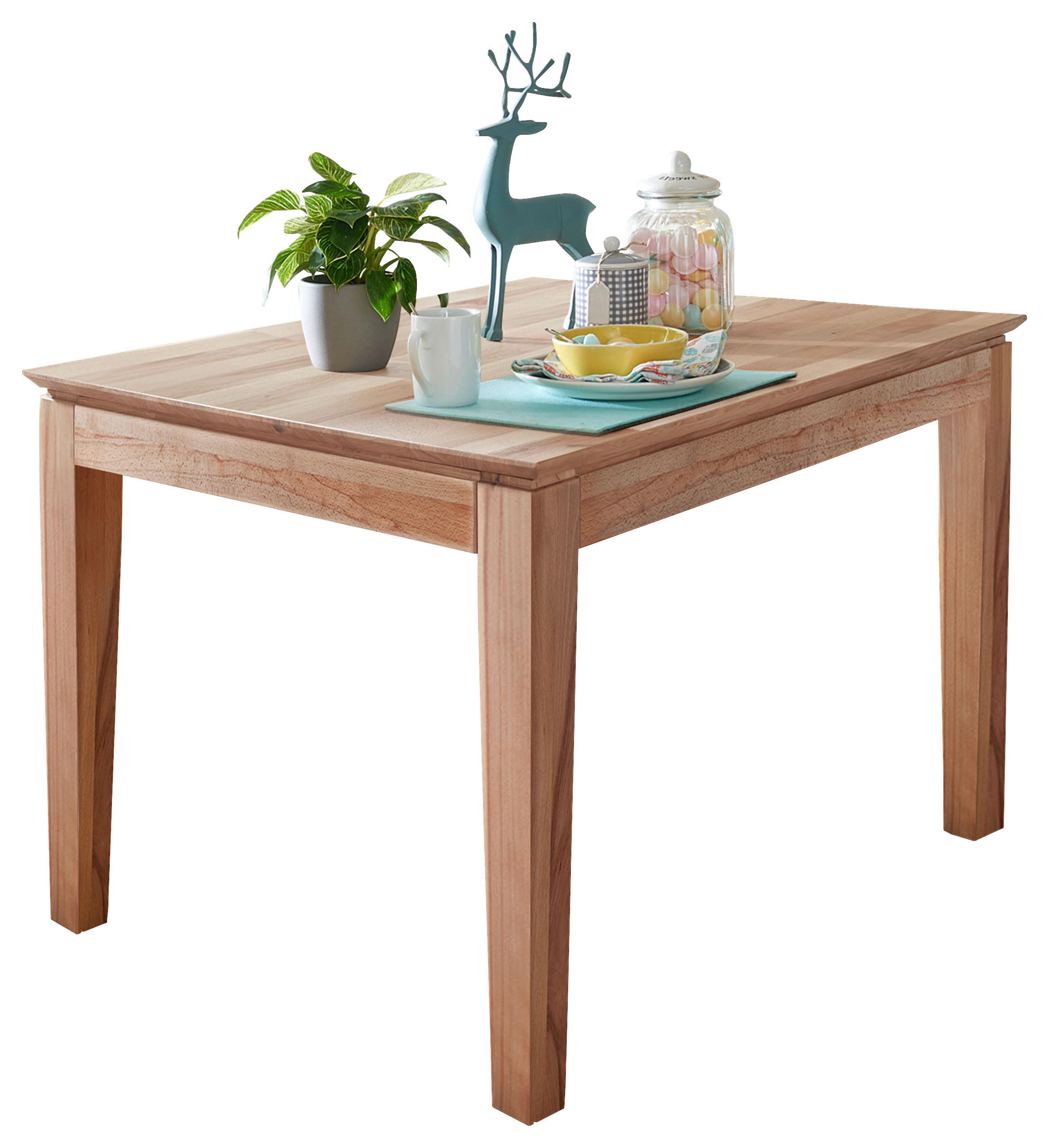ESSTISCH in Holz 120/80/75 cm  - Braun, Natur, Holz (120/80/75cm) - Livetastic