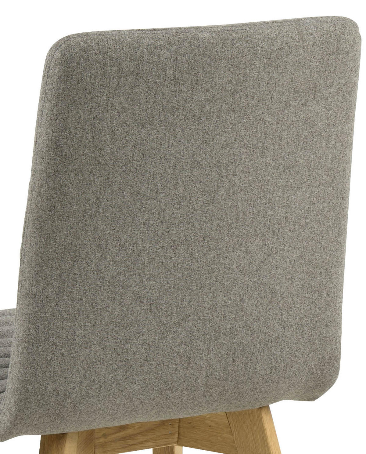 STUHL  in Webstoff Holz, Textil  - Eichefarben/Hellgrau, Design, Holz/Textil (42/90/43cm) - Carryhome