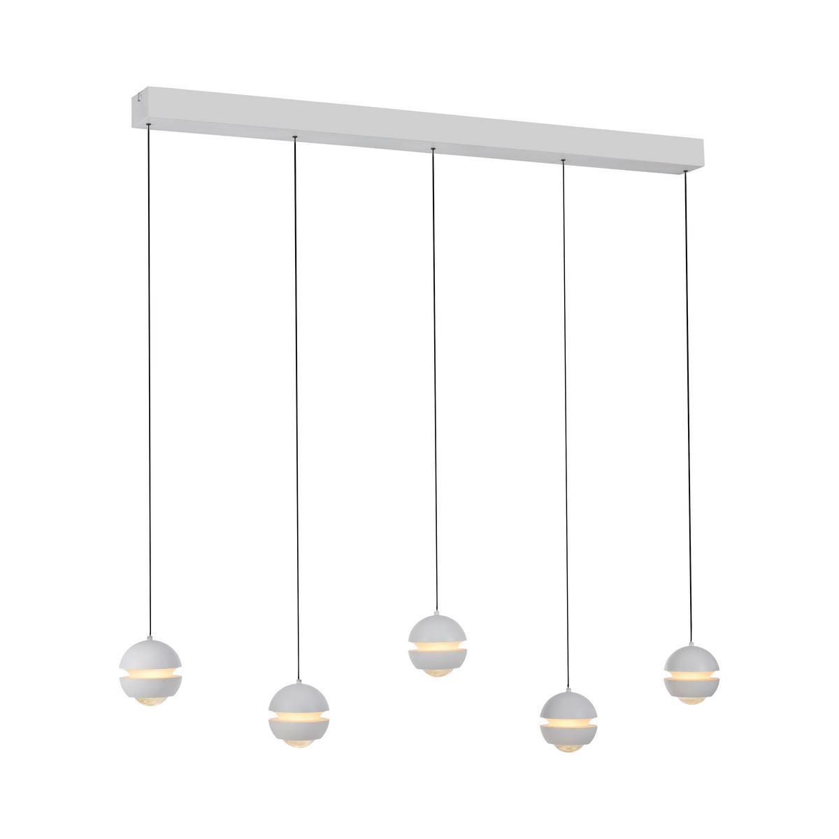 LED-PENDELLEUCHTE 110/10/220 cm  - Weiß, Design, Kunststoff/Metall (110/10/220cm) - Schöner Wohnen