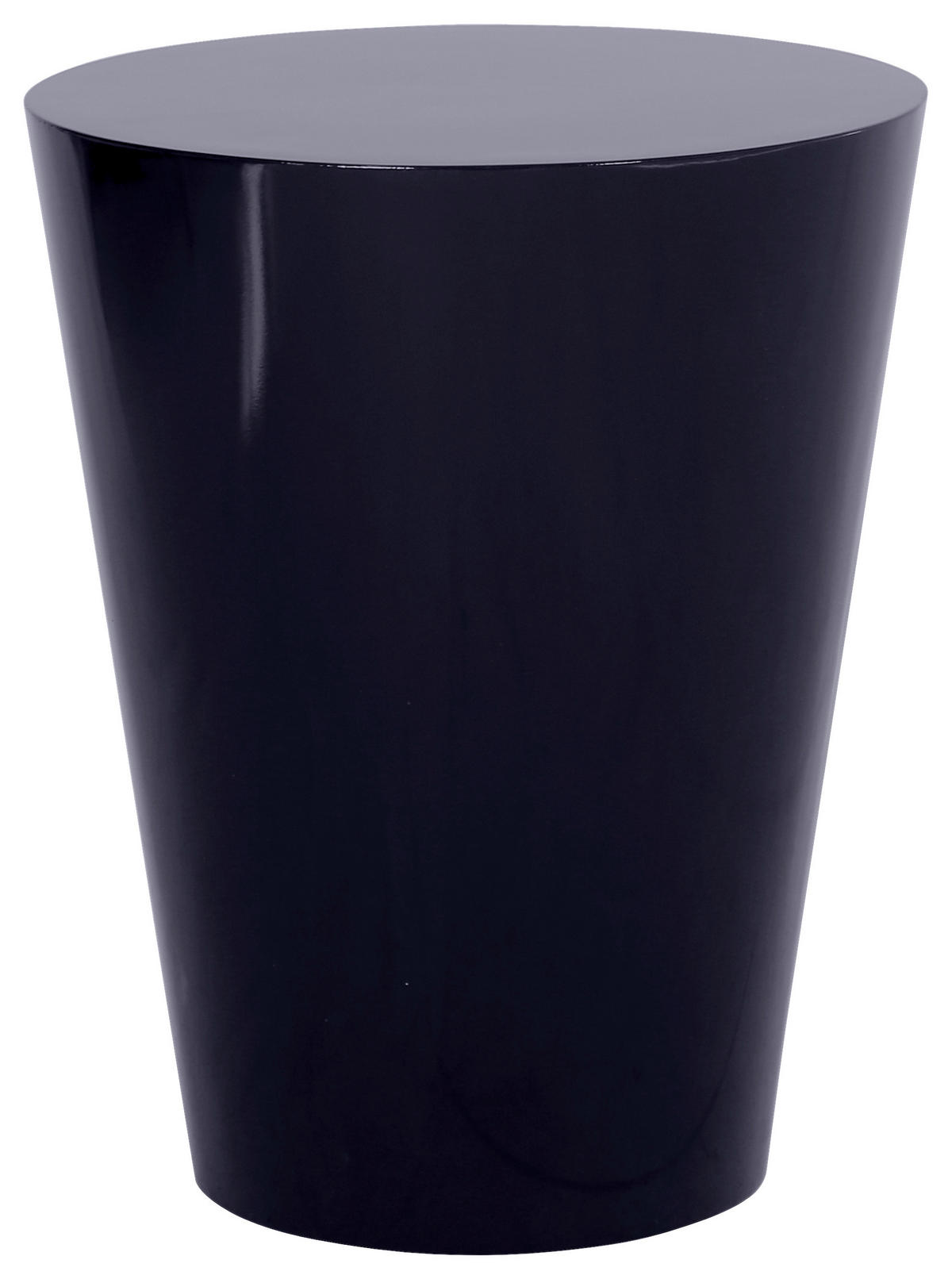 BEISTELLTISCH 40/40/51 cm Schwarz Hochglanz rund  - Schwarz Hochglanz, Design, Holzwerkstoff (40/40/51cm) - Stylife