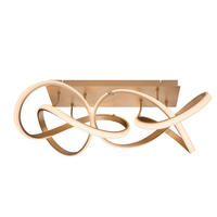 LED-DECKENLEUCHTE   - Goldfarben, Design, Kunststoff/Metall (89/53/32cm) - Dieter Knoll