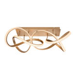 LED-DECKENLEUCHTE   - Goldfarben, Design, Kunststoff/Metall (89/53/32cm) - Dieter Knoll