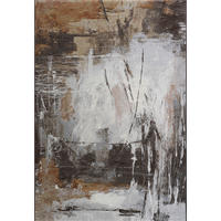 WEBTEPPICH 133/195 cm Argentum Anthrazit, Grau, Terracotta  - Anthrazit/Terracotta, KONVENTIONELL, Kunststoff/Textil (133/195cm) - Novel