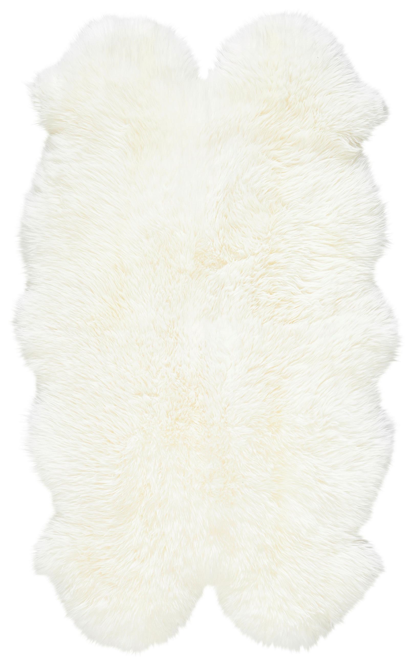 OVČIA KOŽUŠINA, 110/180 cm, biela - biela, Natur, kožušina (110/180cm) - Linea Natura