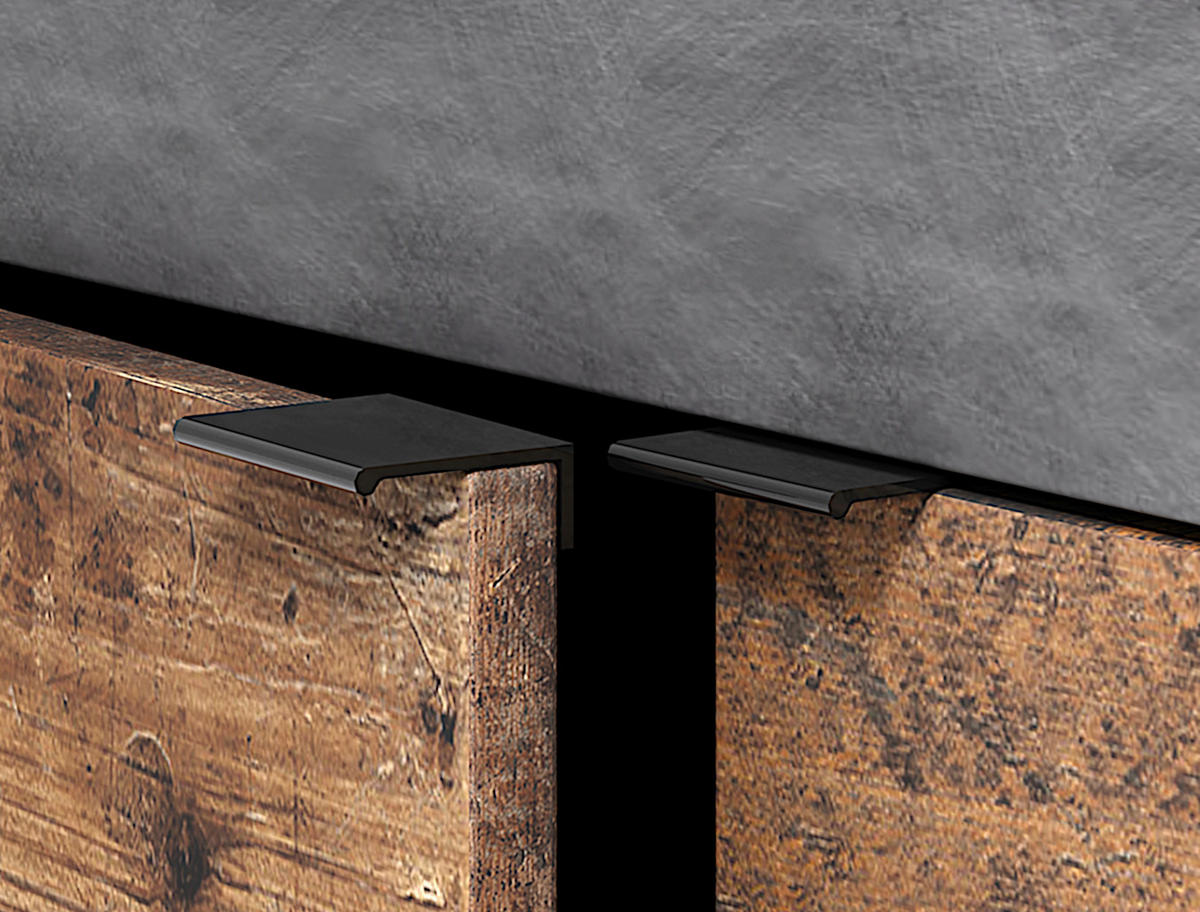 SIDEBOARD  in 180/86/42 cm  - Alteiche/Schwarz, Design, Holzwerkstoff/Kunststoff (180/86/42cm) - MID.YOU