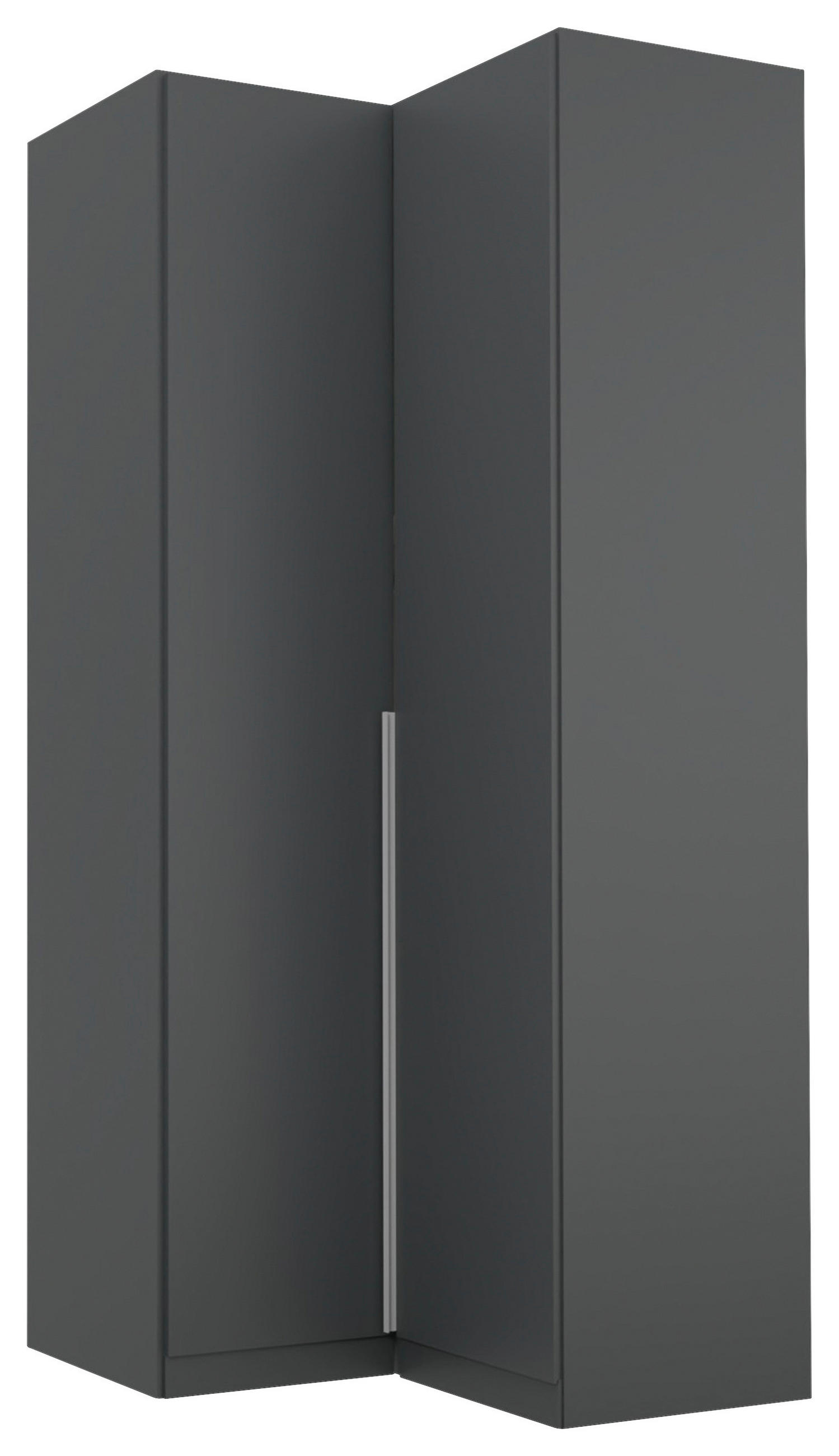 ECKKLEIDERSCHRANK 100/229/102 cm Grau  - Alufarben/Grau, MODERN, Holzwerkstoff (100/229/102cm) - Rauch Möbel