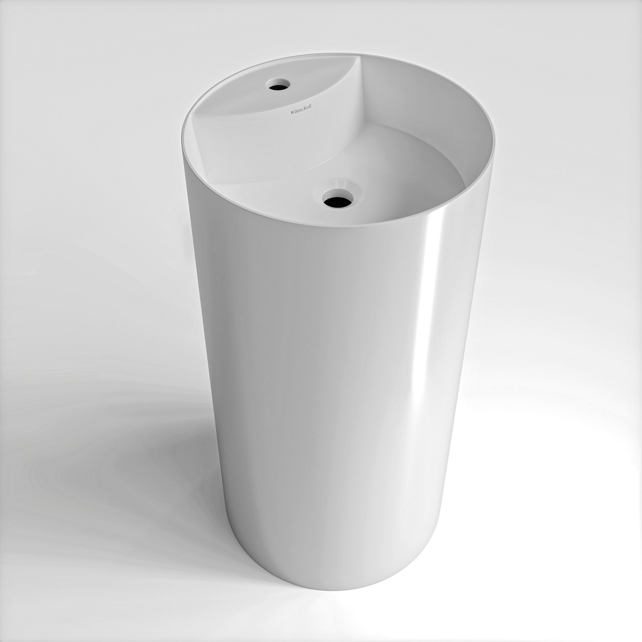 WASCHBECKEN 44/87/44 cm  - Weiß, Basics, Stein (44/87/44cm) - Dieter Knoll