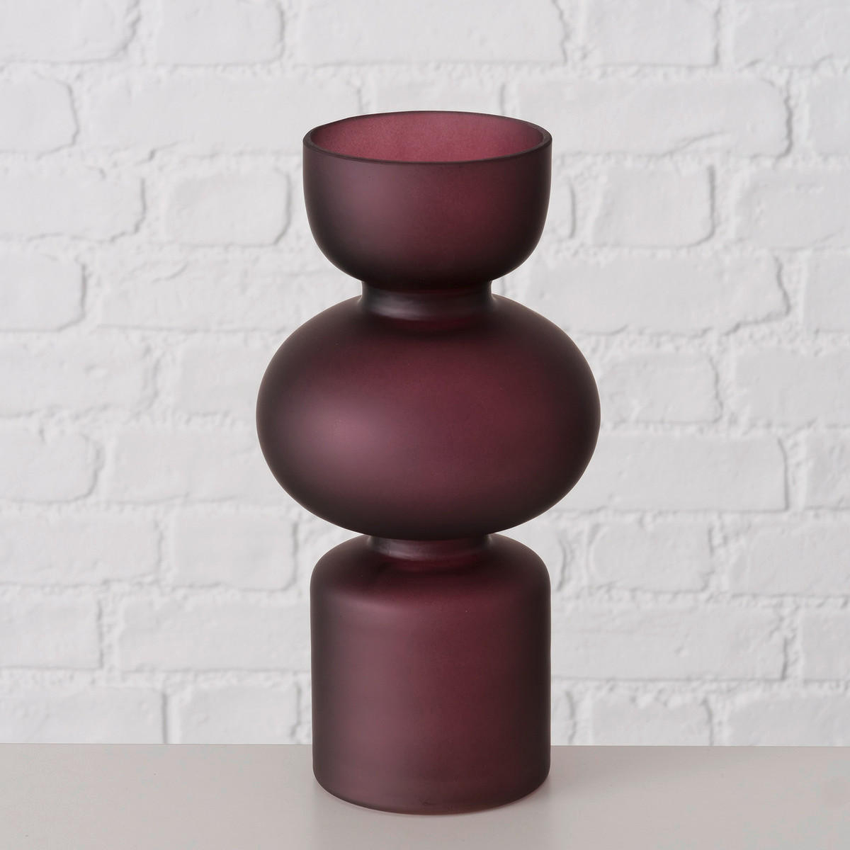 VAS  - mörkröd, Klassisk, glas (14/29cm)