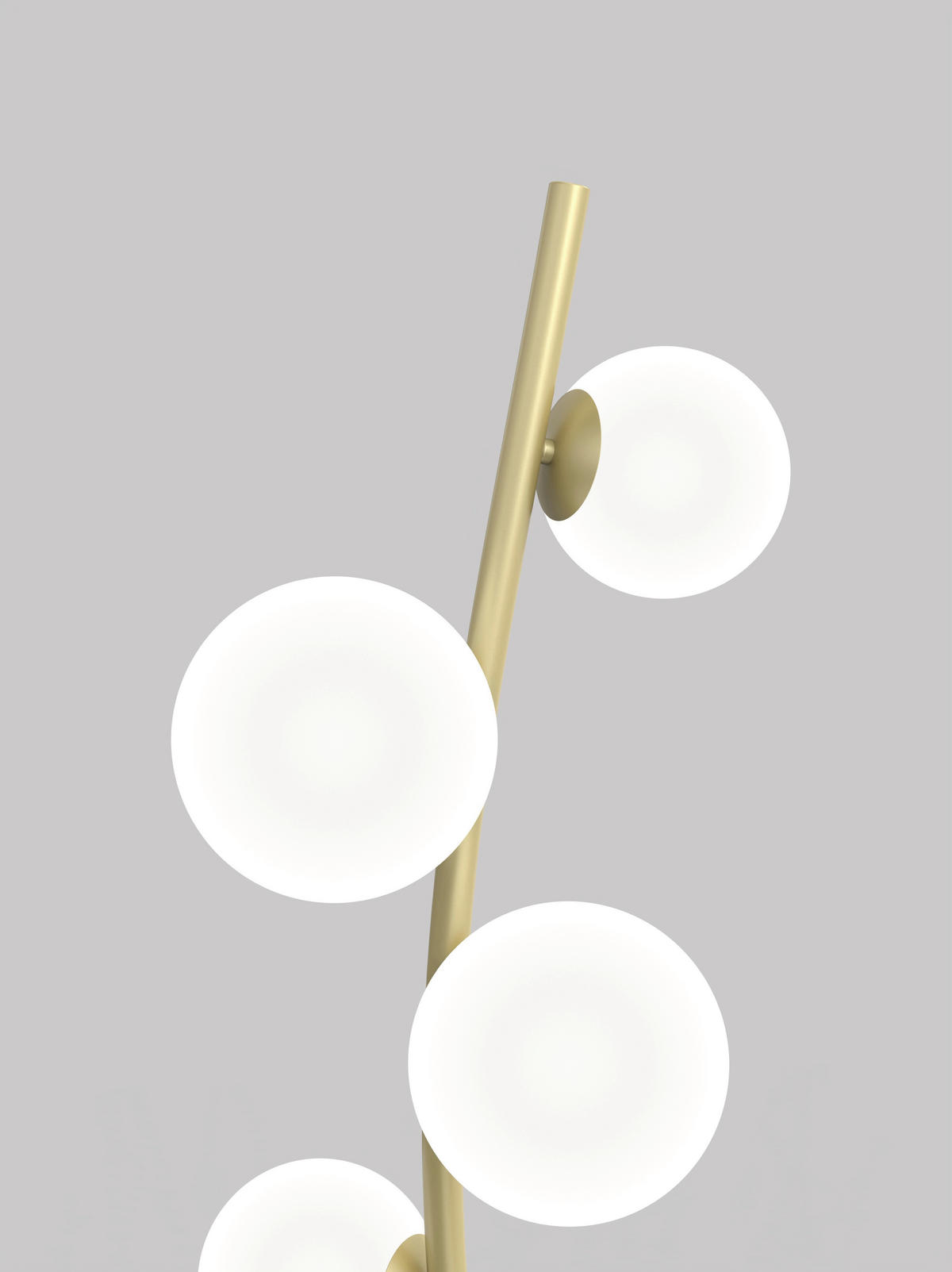 LED-STEHLEUCHTE 42/140 cm  - Goldfarben, Design, Glas/Kunststoff (42/140cm)