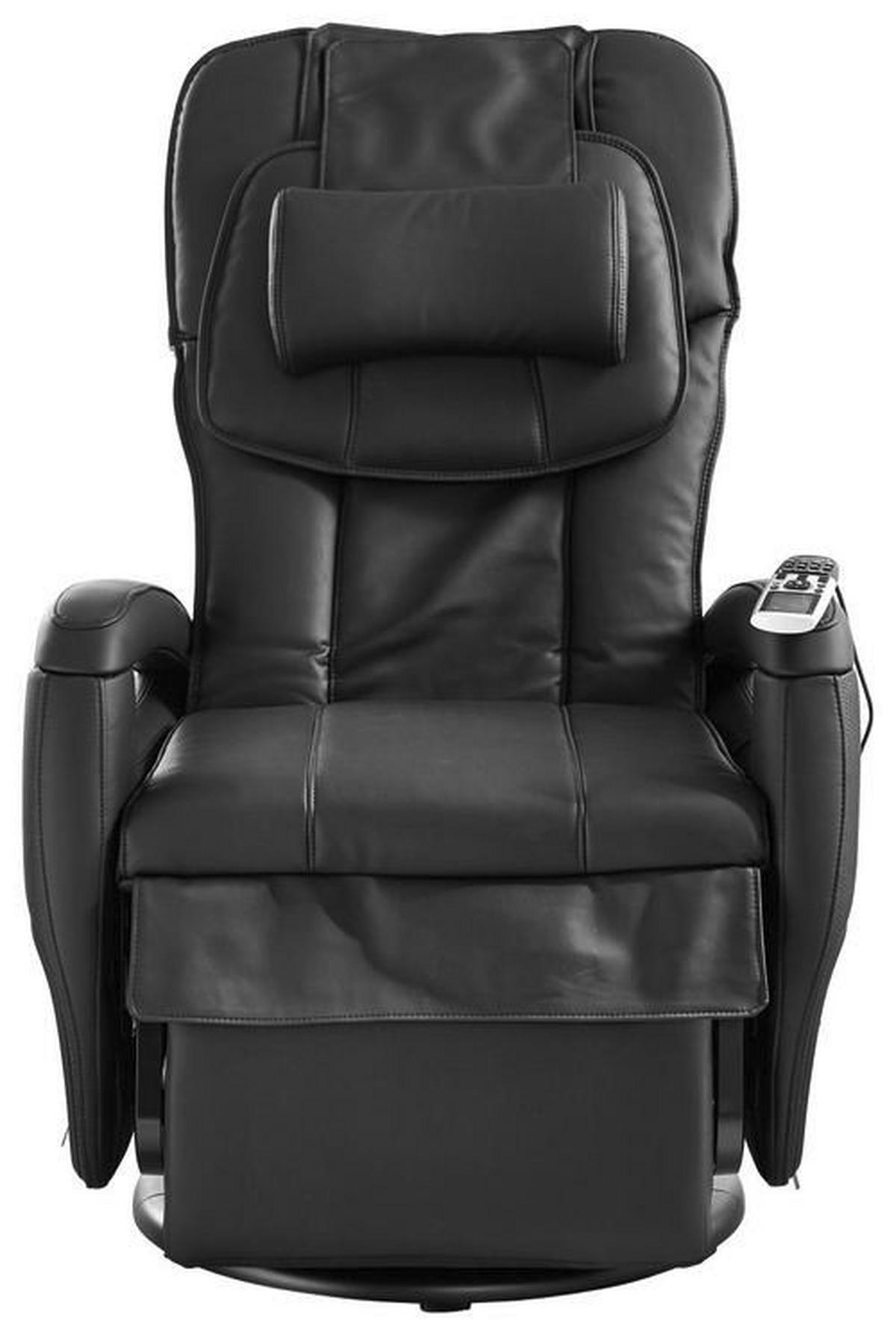 MASSAGESESSEL Lederlook Schwarz    - Schwarz, Design, Kunststoff/Textil (80/117/114cm) - Cantus