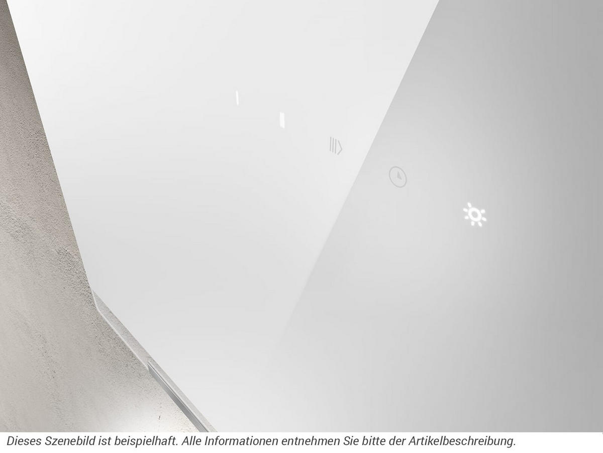 DUNSTABZUGSHAUBE Aplomb 90  - Edelstahlfarben/Schwarz, Basics, Glas/Metall (89,8/65,5-99/25cm) - HKT