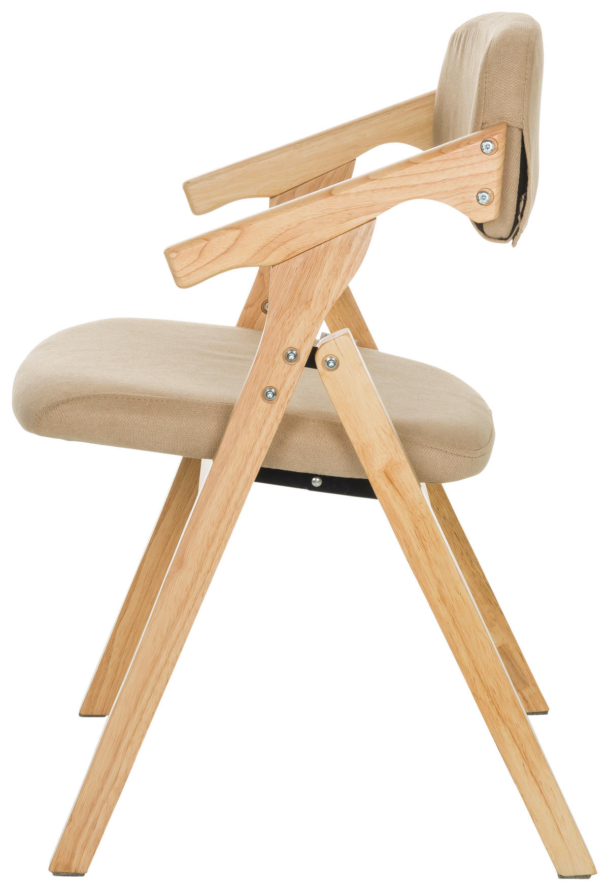 ARMLEHNSTUHL  in  - Beige, Basics, Holz/Textil (53/79/55cm) - MID.YOU