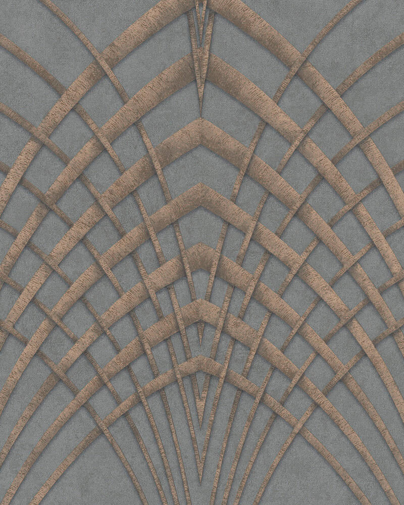 TAPETA VINILNA  siva, srebrne boje, zlatne boje, bakrenaste boje  - siva/srebrne boje, Moderno, papir (53*1000cm)