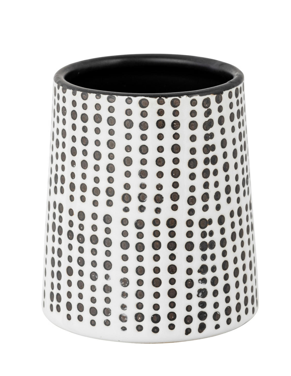 ZAHNPUTZBECHER  - Schwarz/Weiß, KONVENTIONELL, Keramik (9/10/9cm) - Schöner Wohnen
