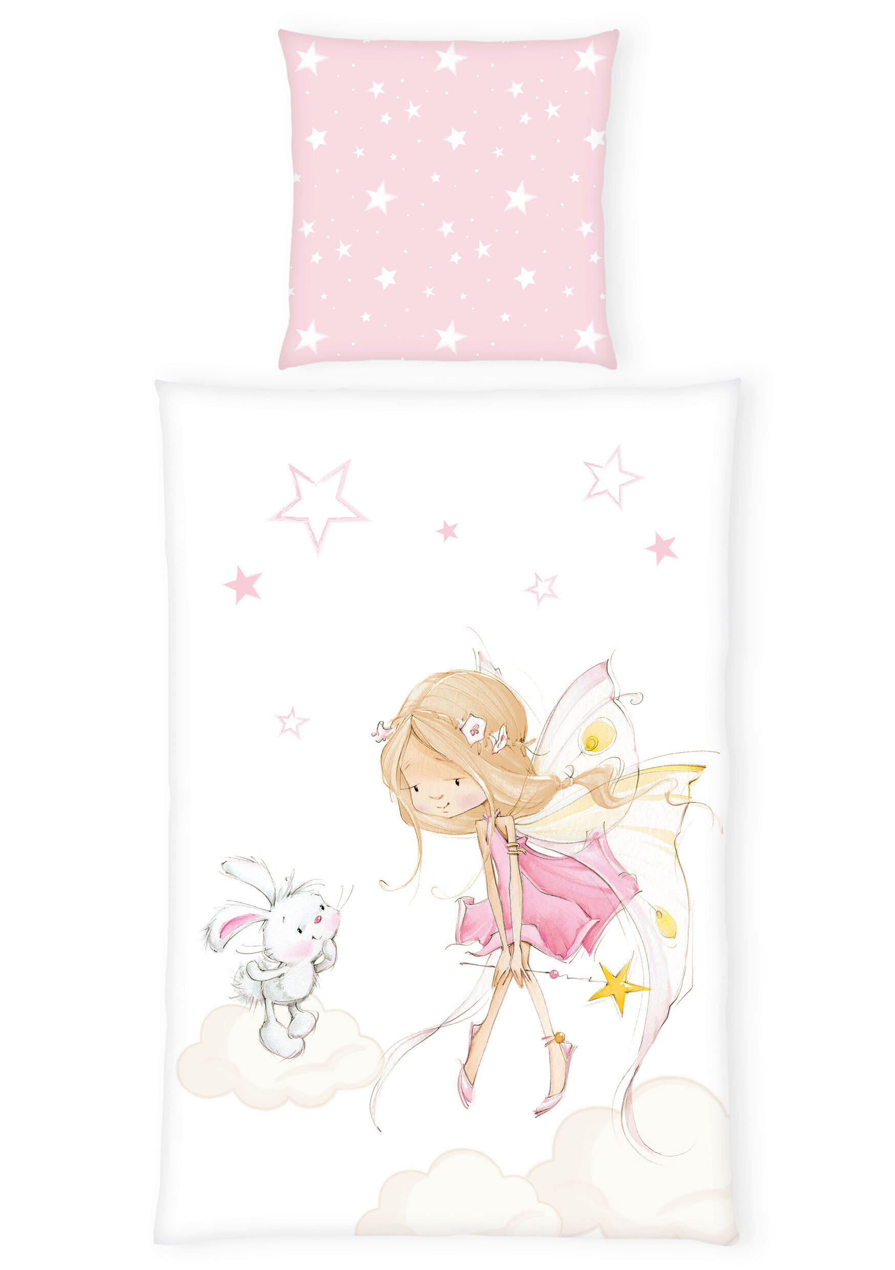 KINDERBETTWÄSCHE Renforcé 135/200 cm  - Pink/Weiß, KONVENTIONELL, Textil (135/200cm)