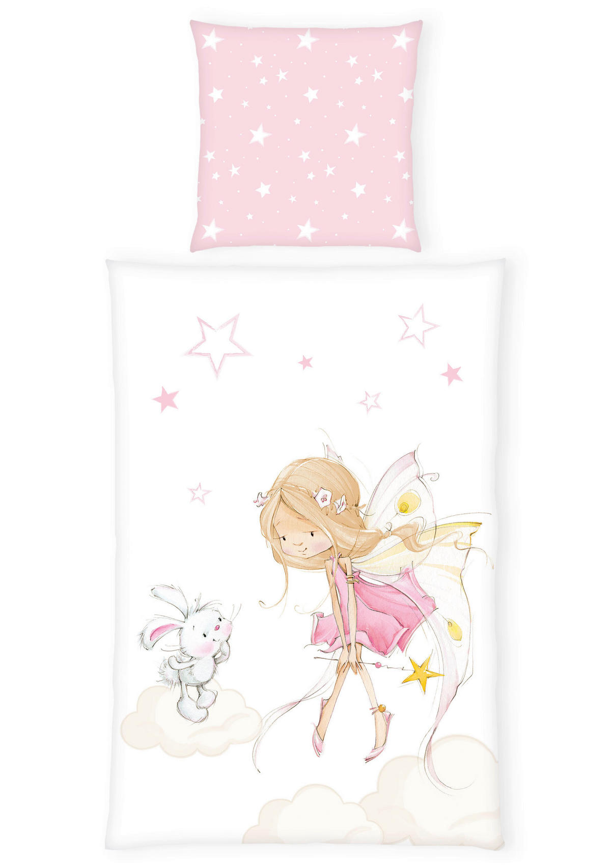 KINDERBETTWÄSCHE Renforcé 135/200 cm  - Pink/Weiß, KONVENTIONELL, Textil (135/200cm)