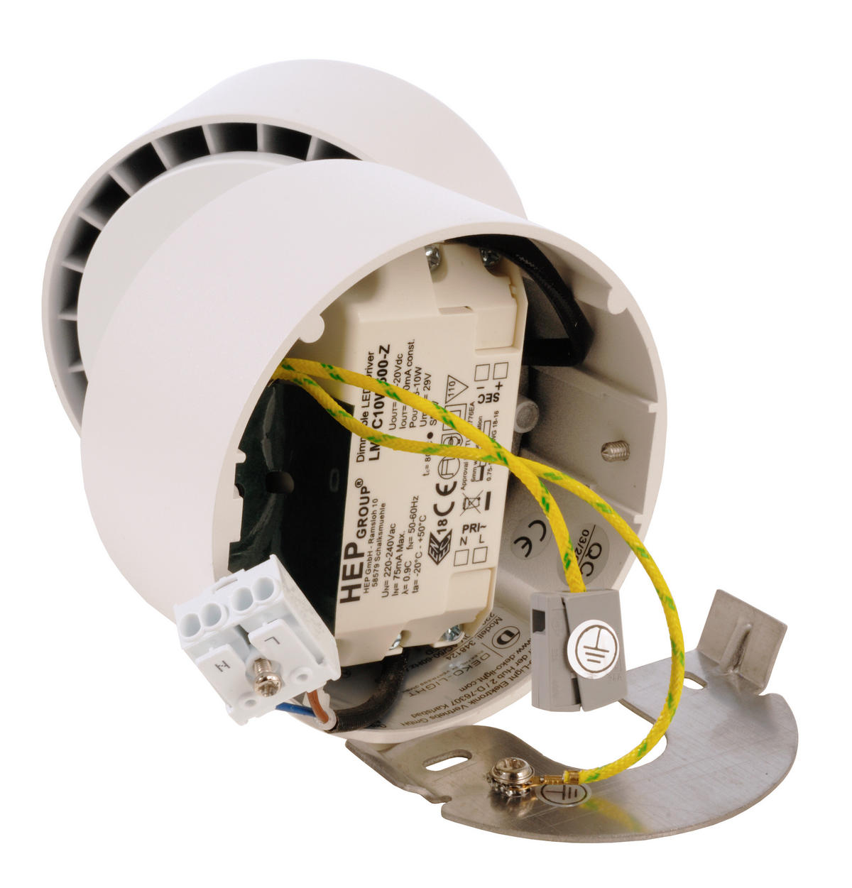 LED-DECKENSTRAHLER - Weiss, Konventionell, Metall (9/9/7,5cm)