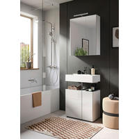 BADEZIMMER  in 60 cm  - Weiß Hochglanz/Schwarz, MODERN, Holzwerkstoff/Kunststoff (60cm) - MID.YOU