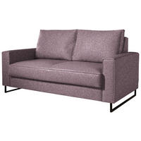 SCHLAFSOFA  in Flachgewebe Beere  - Beere/Schwarz, Design, Textil/Metall (174/90/95cm) - Bali