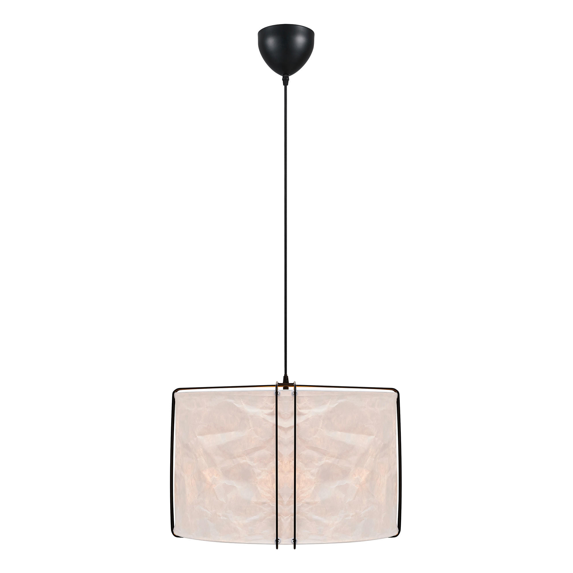 HÄNGELEUCHTE Cardine 50/37,5 cm   - Schwarz/Weiß, Design, Kunststoff/Metall (50/37,5cm) - Nordlux
